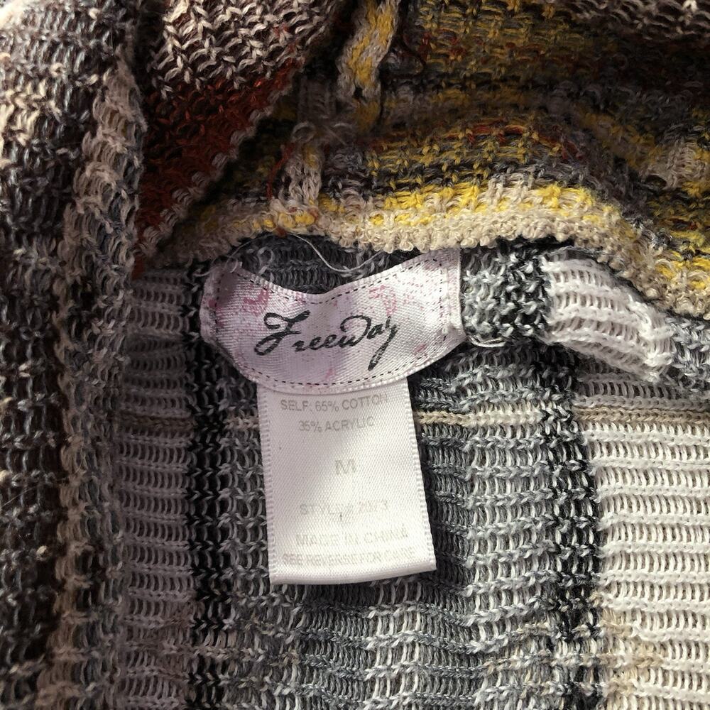 Anthropologie Freeway Open Front Draped Cardigan Womens Size M Aztec Bohemian - Picture 2 of 9